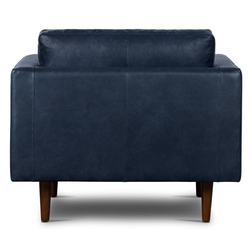 Poly & Bark Napa Lounge Chair (Set of 2) - Full Grain Genuine Italian Leather