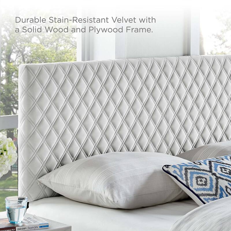 Garcelle Performance Velvet King Platform Bed