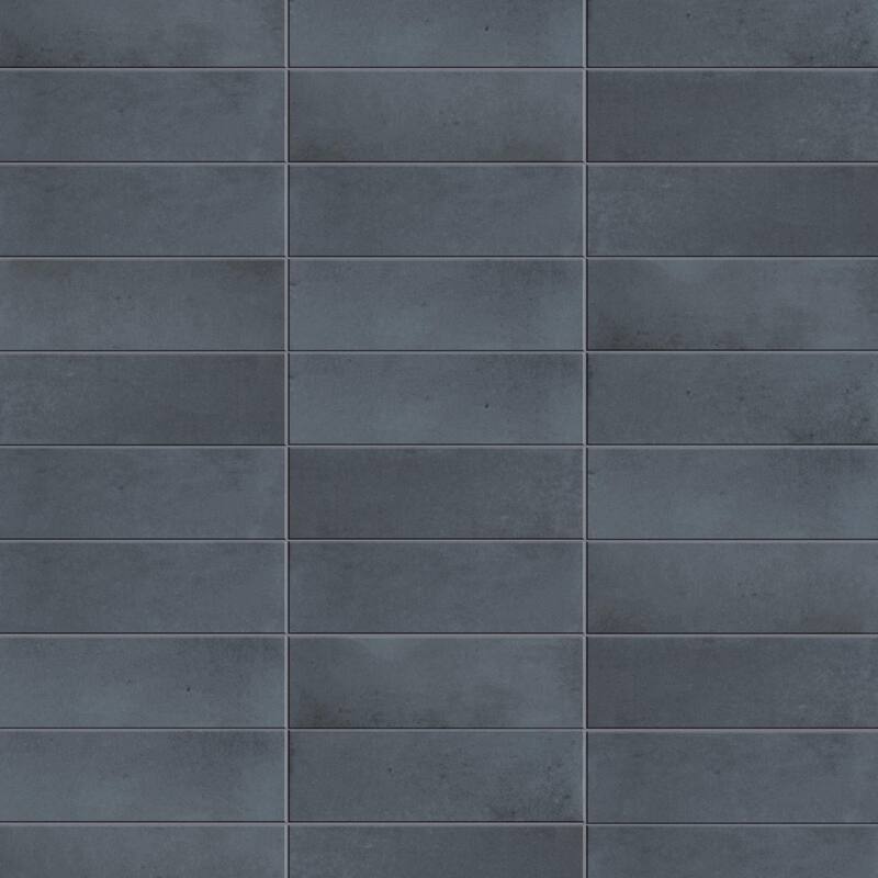 Merola Tile Coco Matte Blue Night 2" x 5-7/8" Porcelain Floor and Wall Tile