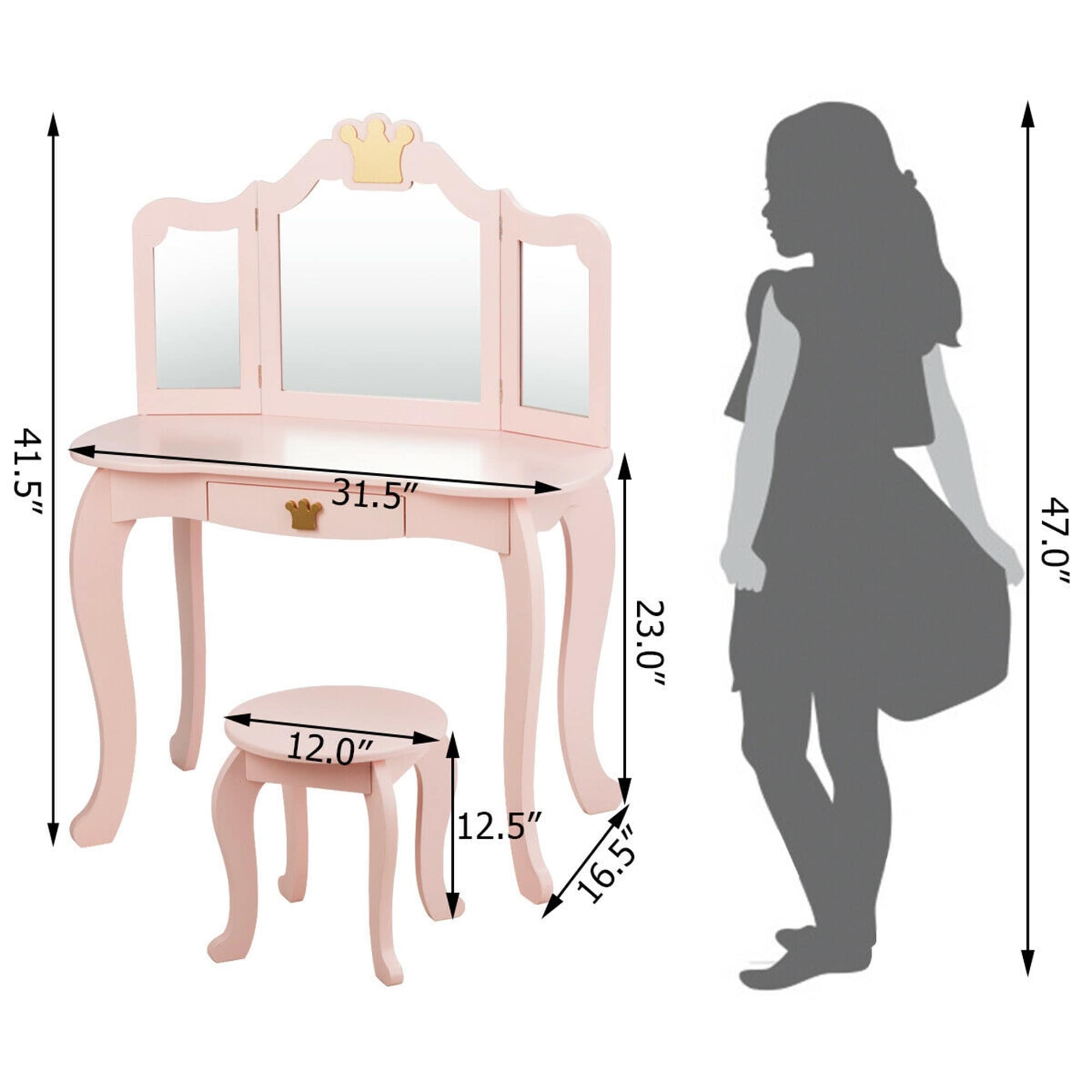 Princess vanity shop chair