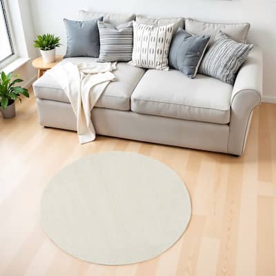 Cakes Geometric Stain Resistant Soft Area Rug By HomeRoots - 48' X '48' X '1.54