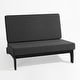 preview thumbnail 44 of 136, Outdoor Teak Wood Waterproof Armless Chair Loveseat with Cushions