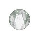 preview thumbnail 3 of 2, Ginza Six Washable Hibernate Winter Mint Kids Rug Round 3'