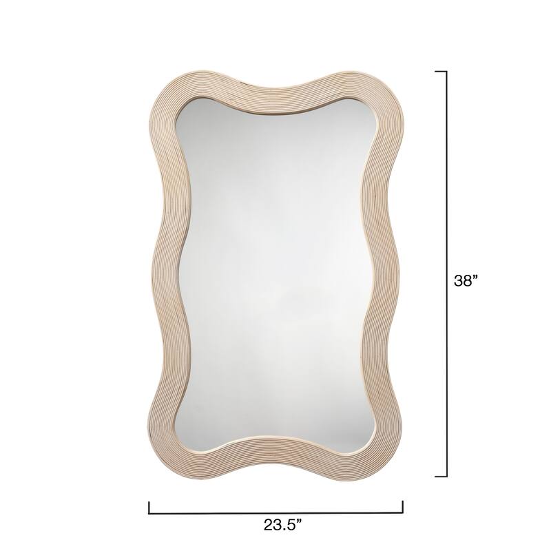 Jamie Young Deli Wavy Bamboo Wall Mirror
