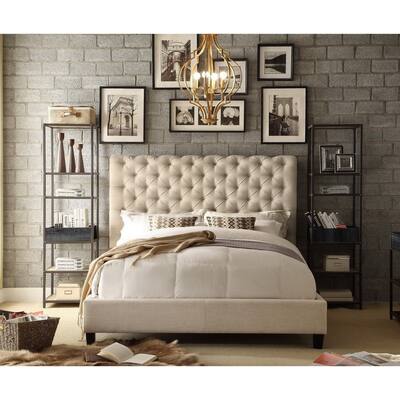 Vesta Chesterfield Tufted Upholstered Low Profile Standard Bed By Moser Bay