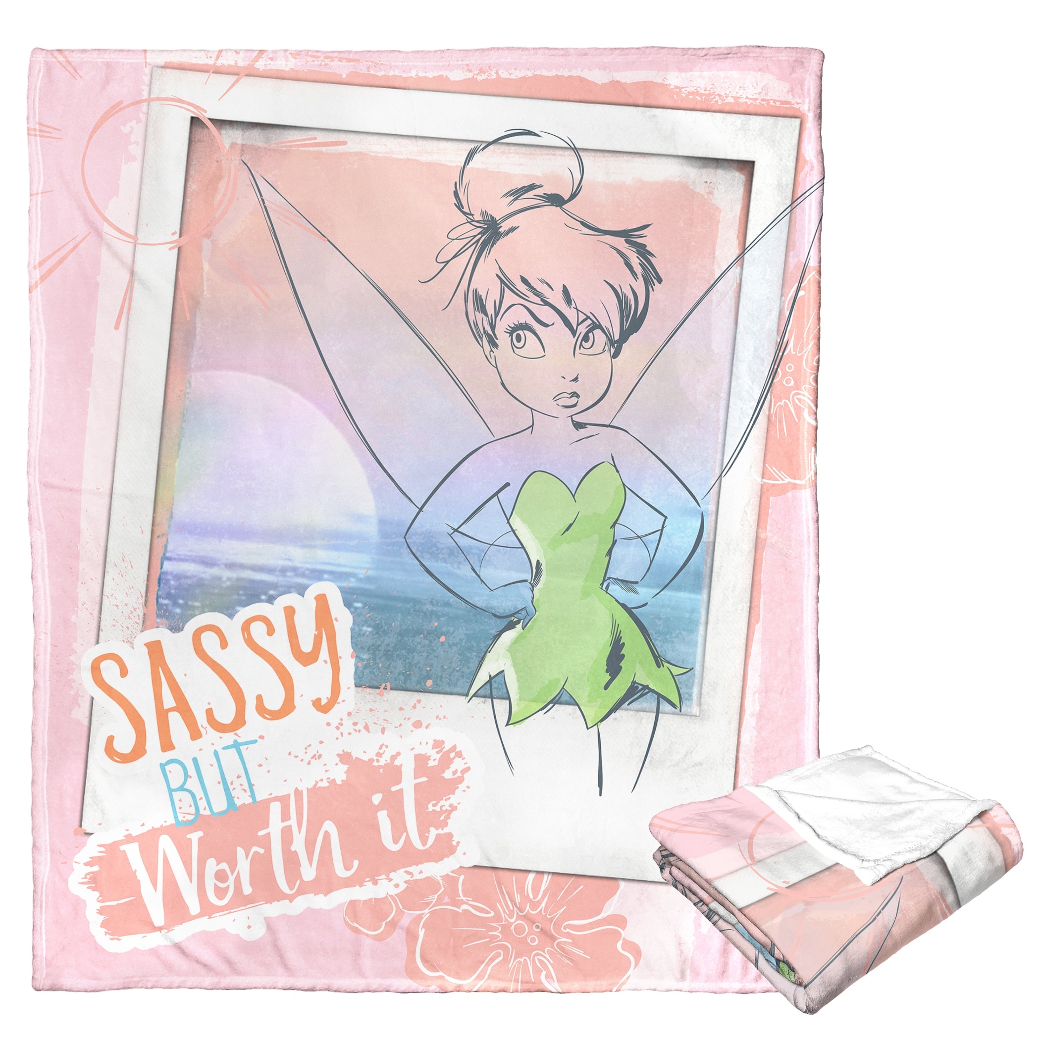 Tinkerbell throw blanket online