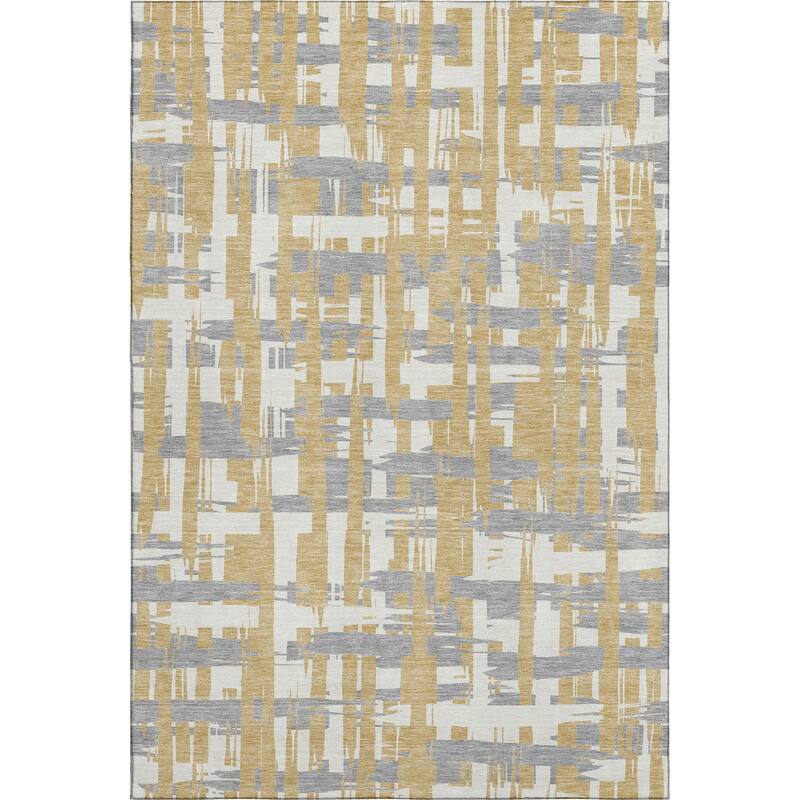 Premium Washable Super Soft Contemporary Plaid Mayfield Rug