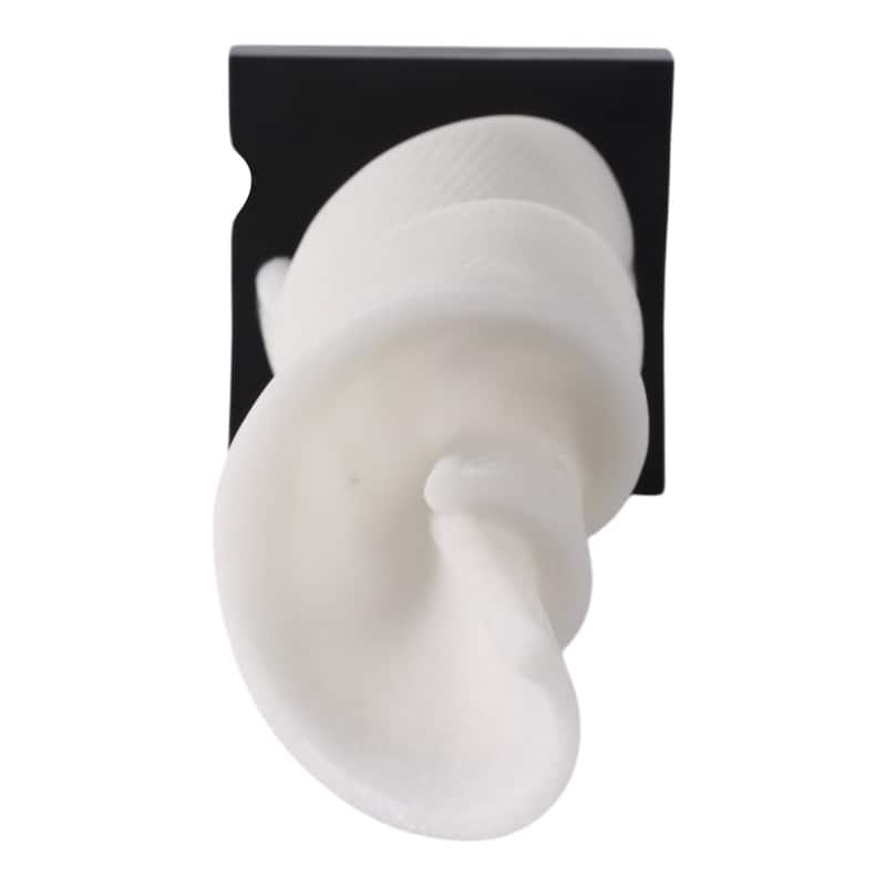 Polyresin Sculpture Modern Twist Design for Home Decor - 21" White - 6" x 6" x 20.5"
