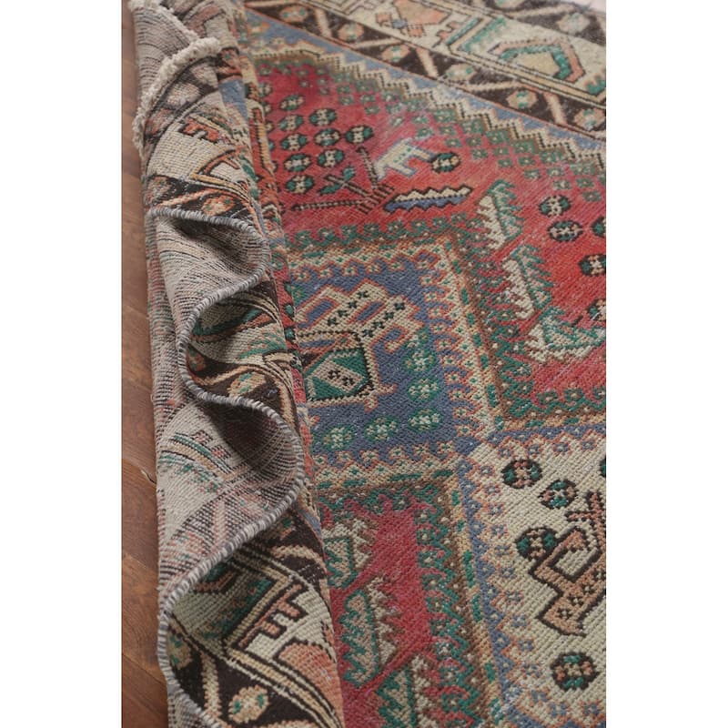 Tabriz Persian Vintage Area Rug Hand-Knotted Wool Carpet - 4'7" x 9'6"