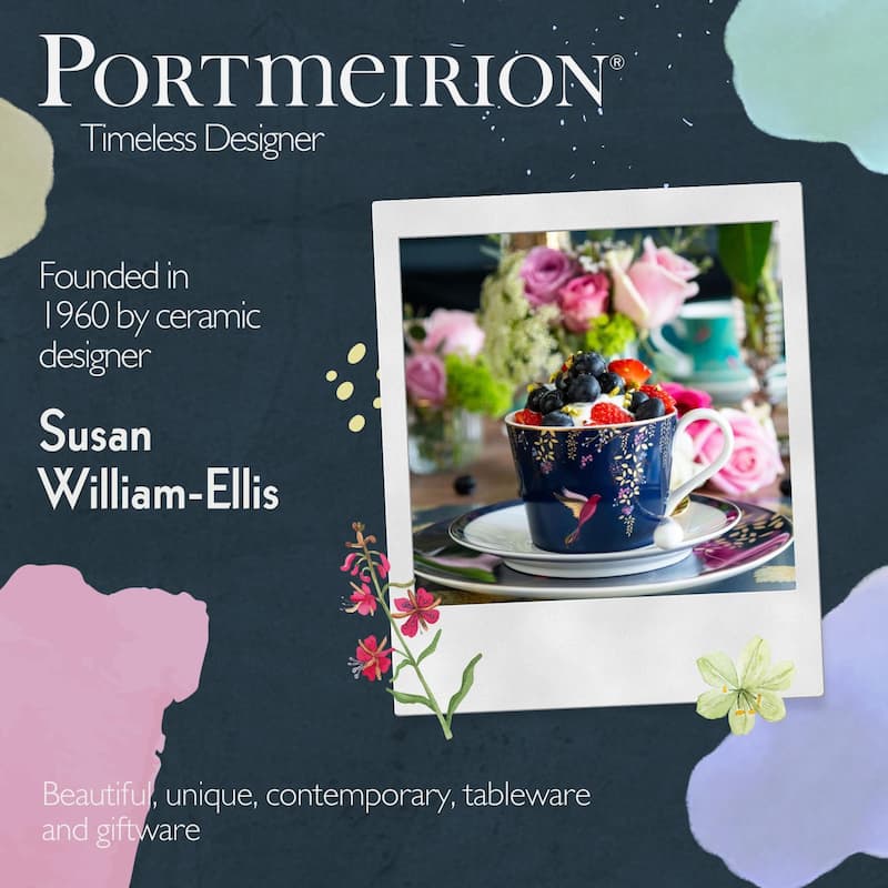 Sara Miller for Portmeirion London Chelsea Teacup and Saucer - 8 oz.