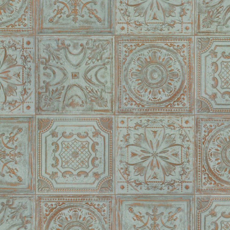 Merola Tile Fitz Green 8" x 8" Ceramic Wall Tile