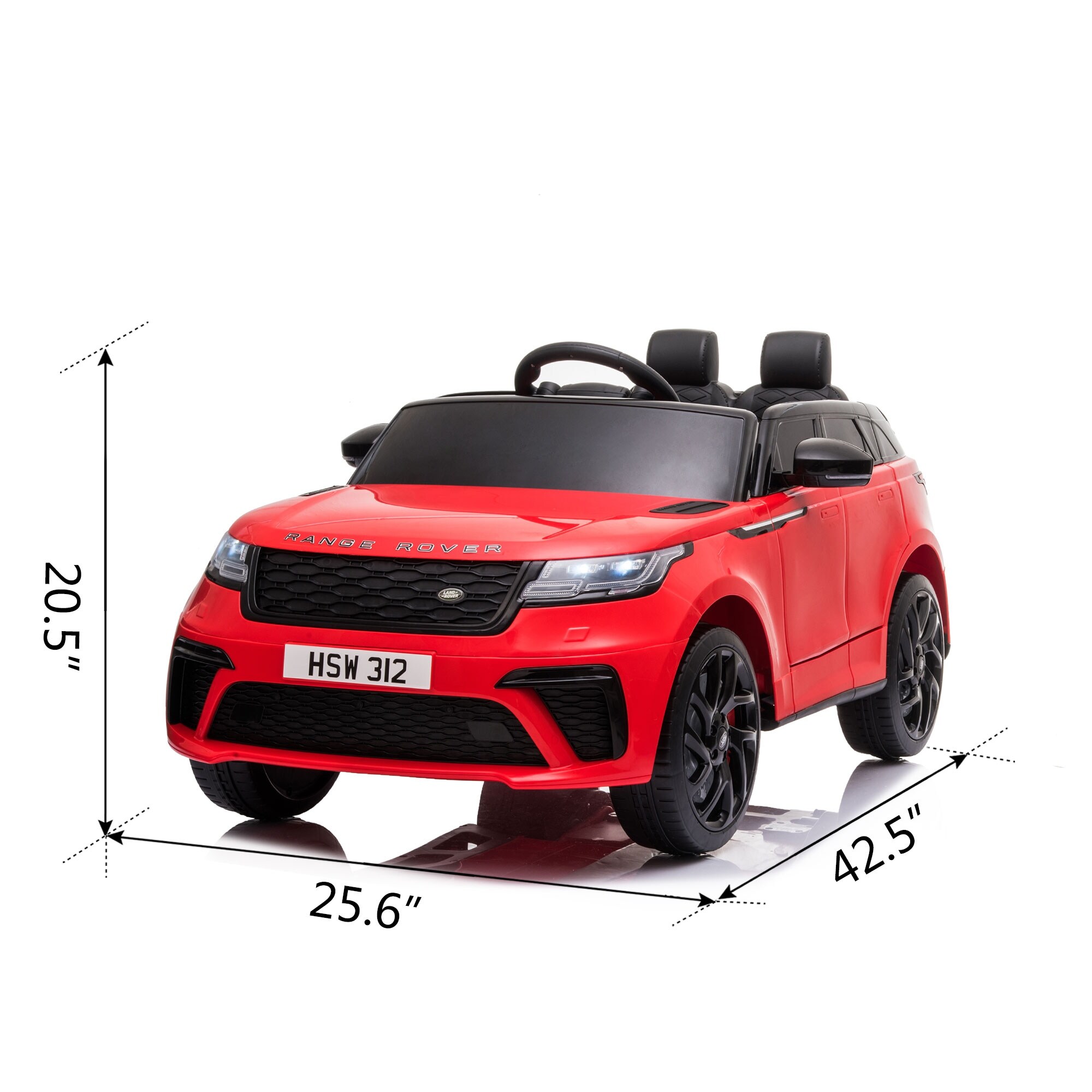 12V Licensed Range Rover Kids Ride On Car Battery Powered Vehicle w Remote Control LED Lights Music Bed Bath Beyond 40040081