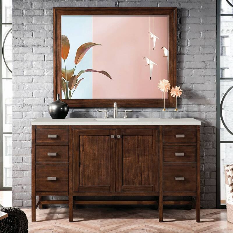 James Martin Vanities E444-V60S-3LDL Addison 60" Single Basin Wood