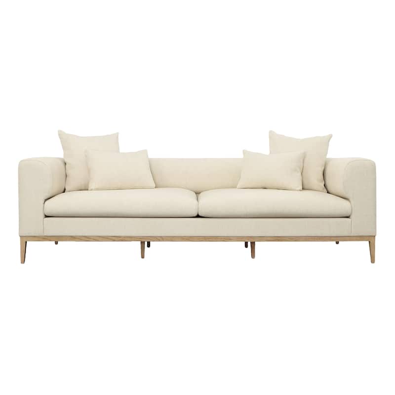 Dora 103" Upholstered Sofa, Beige