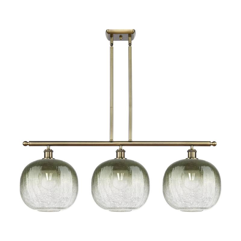 Innovations Lighting Endless Possibilities Ballston - Brookhaven Sphere - 3 Light 37" Stem Hung Island Light