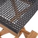 preview thumbnail 11 of 29, Polaris Outdoor 26" Square 3 Piece Wood and Wicker Bar Height Set by Christopher Knight Home