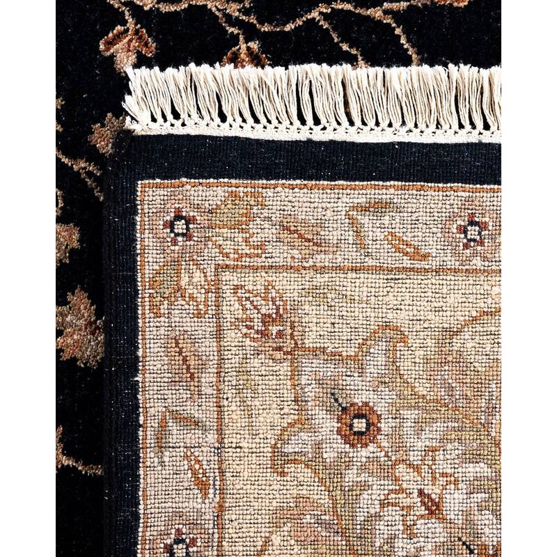 Kashan One-of-a-Kind Handmade Area Rug, Black - 9' 2" x 12' 0"