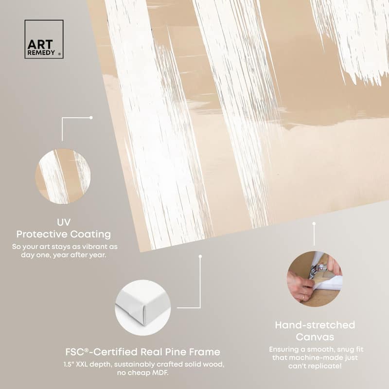 Gestural Grains I Canvas by Art Remedy, Gallery Wrapped