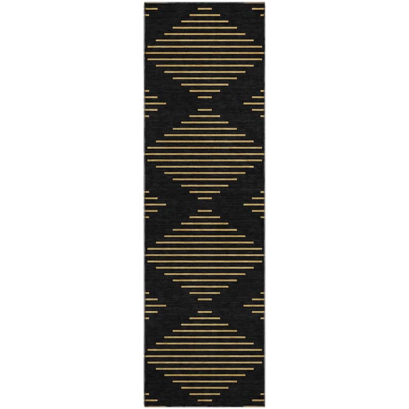 Premium Washable Super Soft Global Stripes Mayfield Rug