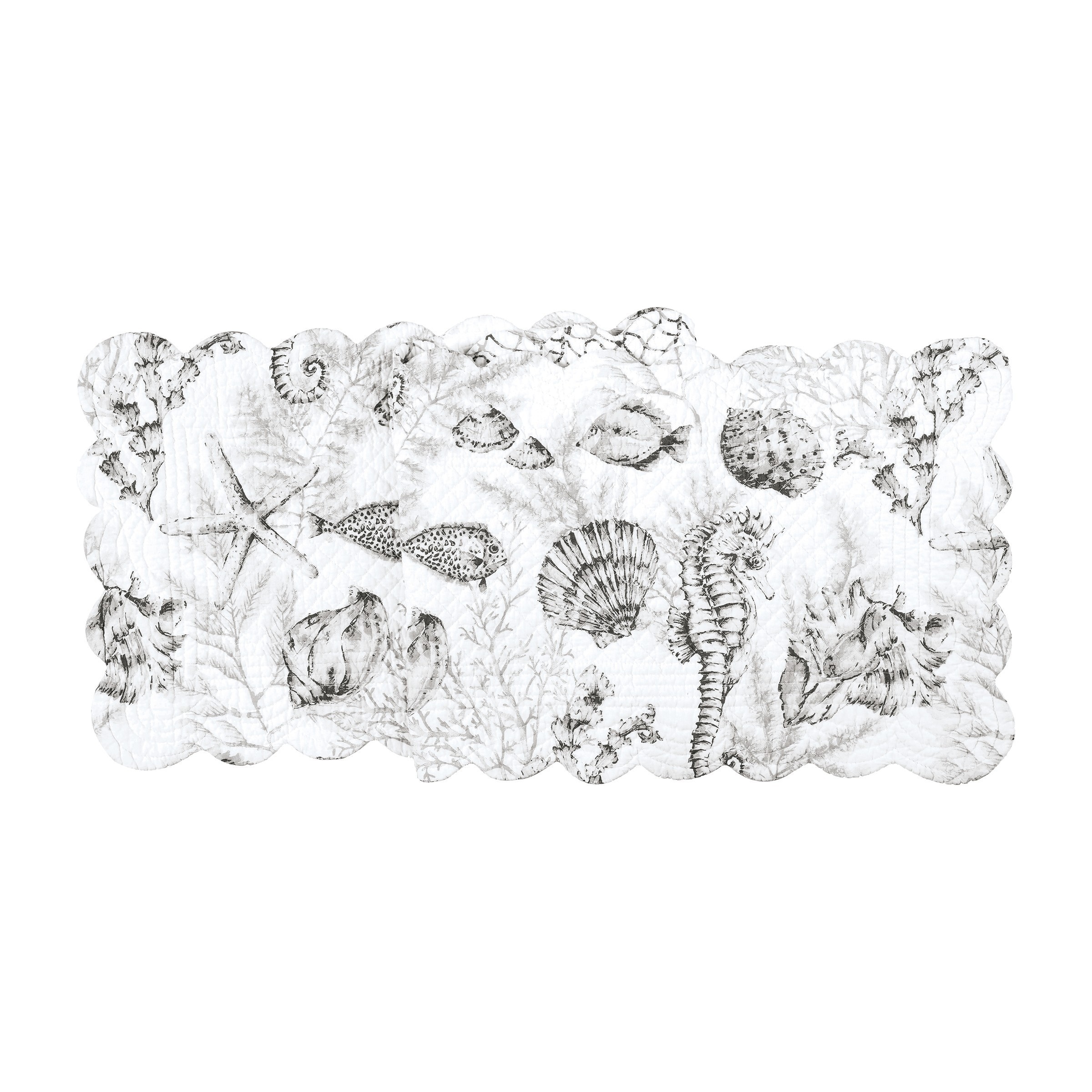 Fenwick Isle Gray Table Runner - 14" x 51"