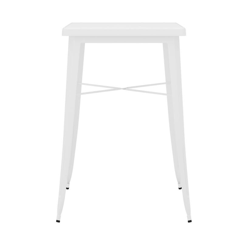 23.75'' Square Metal Indoor-Outdoor Bar Height Table