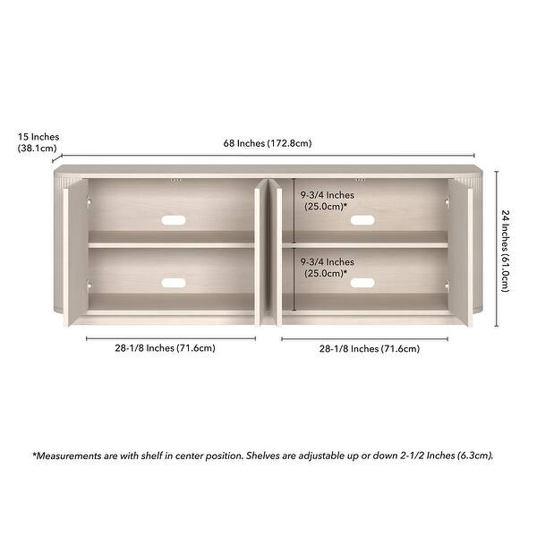 Ganton Stand Canton Rectangular TV Stand for TV's up to 75