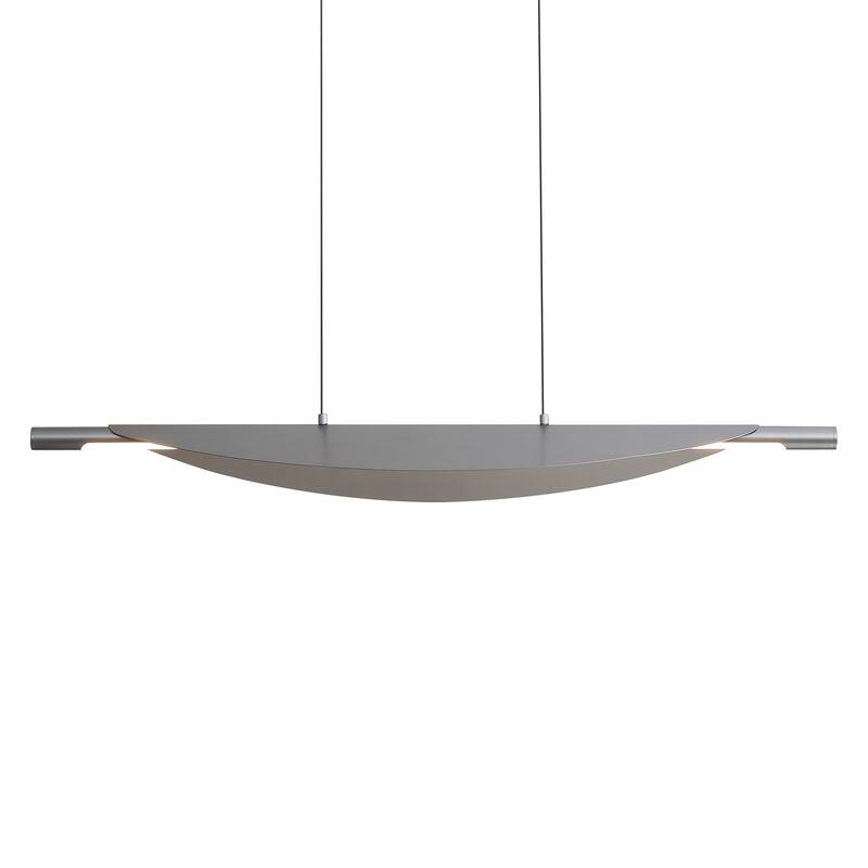 Yep by Golden Lighting Luma Integrated LED Island Light in Graphite - Silver