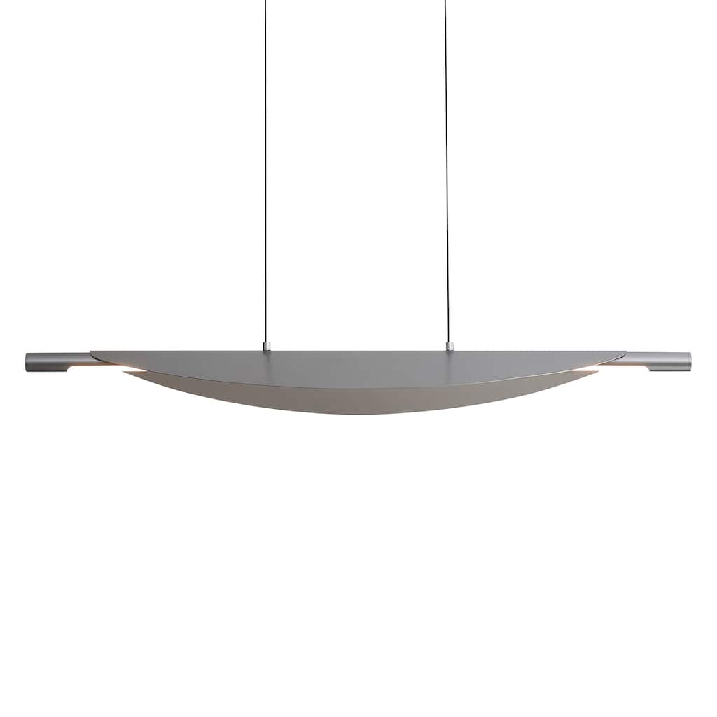 Yep by Golden Lighting Luma Integrated LED Island Light in Graphite - Silver