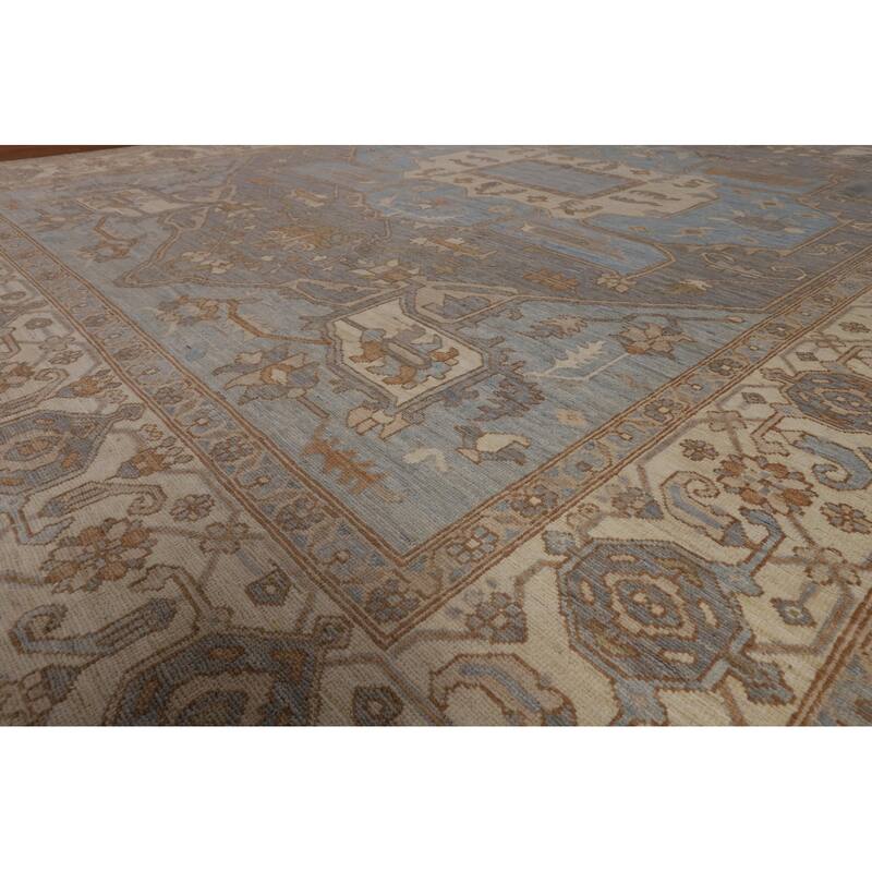 Heriz Serapi Large Rug Handmade Wool Carpet - 10'4"x 13'8"