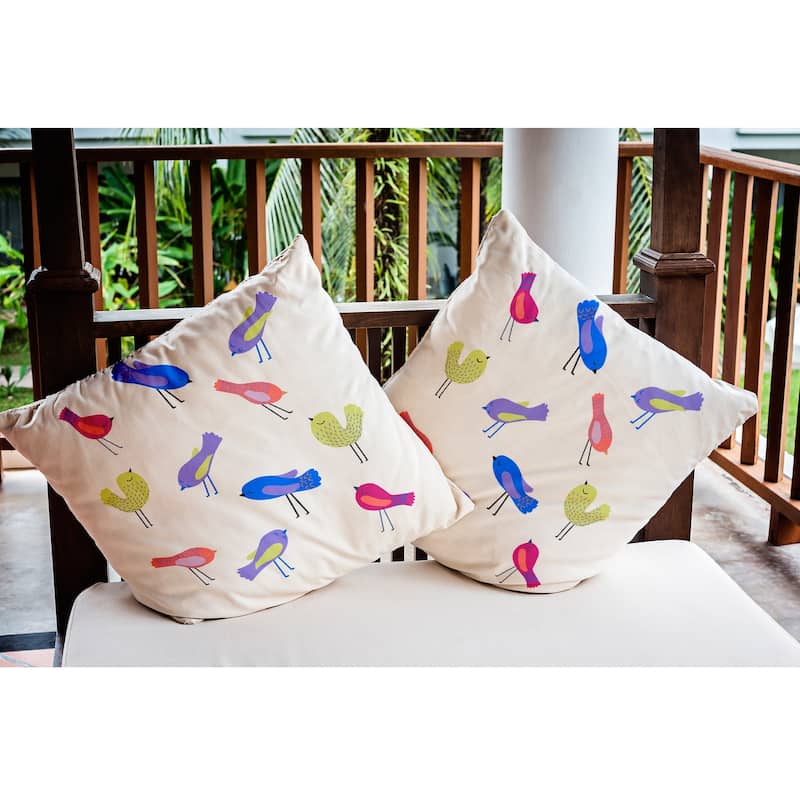 Tweets Indoor/Outdoor Throw Pillow