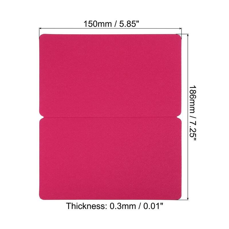 Blank Greeting Cards,50Pcs Favor Decor Foldable Card Pearlescent Paper - Red