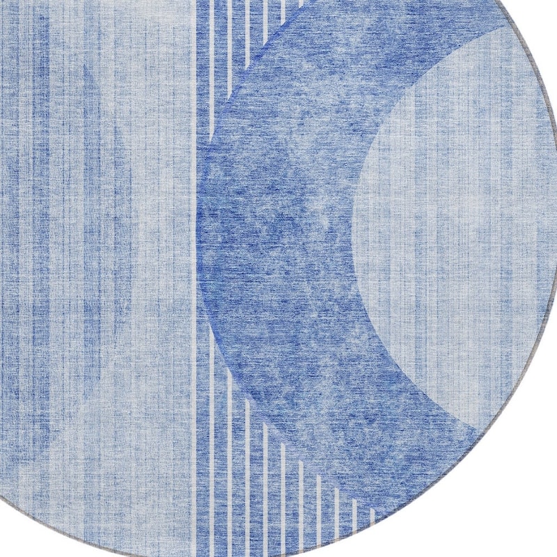 HomeRoots Geometric Transitional Rectangle Outdoor Rug