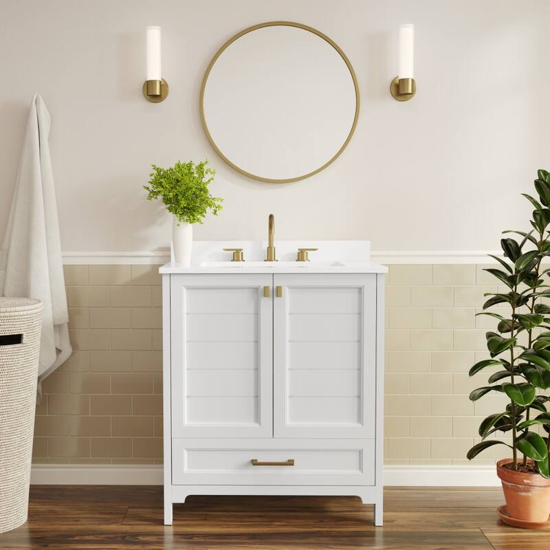 Bathroom Vanity with Undermount Sink, Cabinet, and Drawer