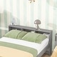 preview thumbnail 6 of 7, Gray Solid Wood Full over Full Bunk Beds with Bookcase Headboard and Detachable Beds