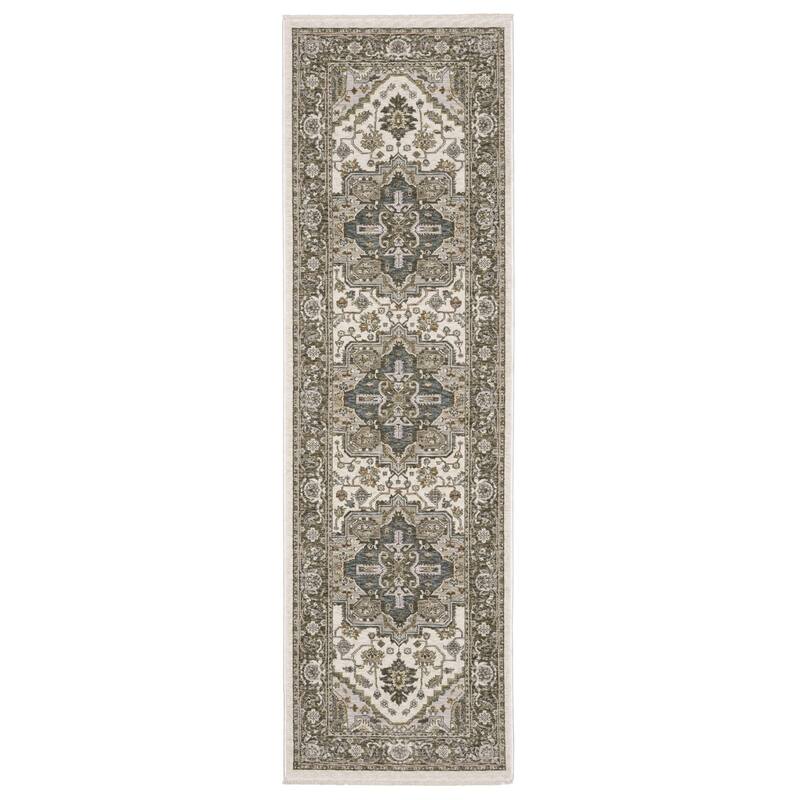 HomeRootsMedallion Traditional Runner Area Rug