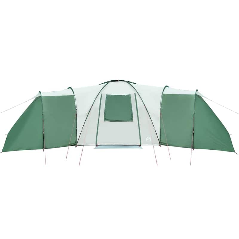 vidaXL Family Tent Dome 12-Person Green Waterproof - 330.7" x 283.5" x 78.7"