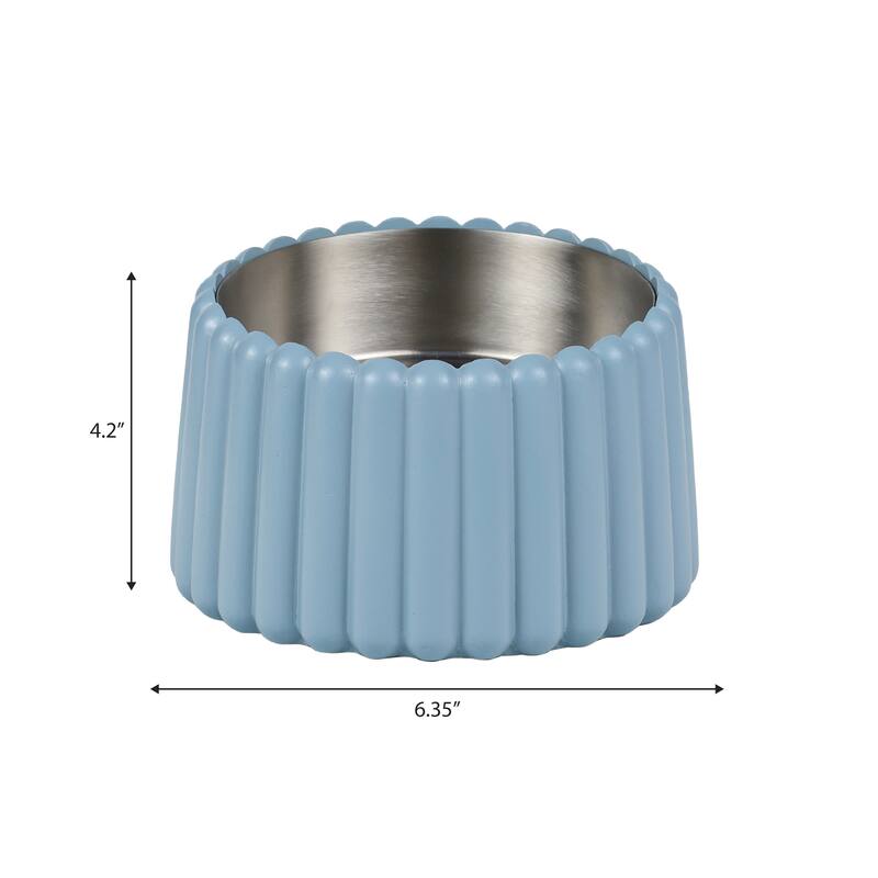 Intersecta Concrete & Steel Pet Feeder - 16oz with Metal Stand