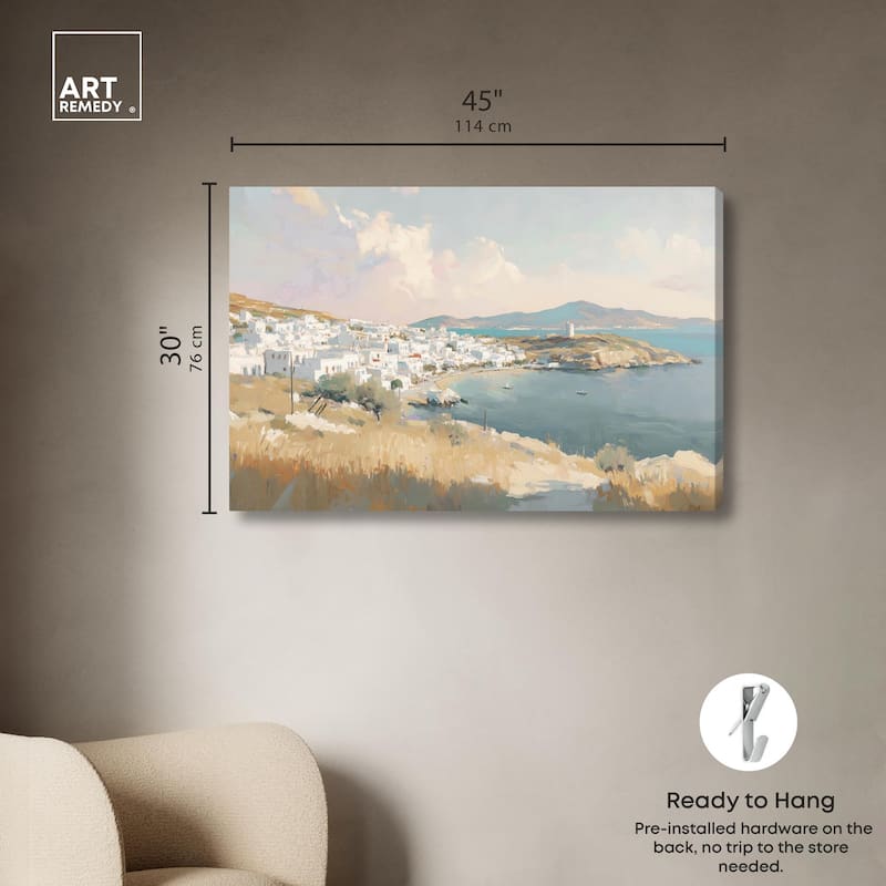 Sunrise Greece Canvas by Art Remedy, Gallery Wrapped