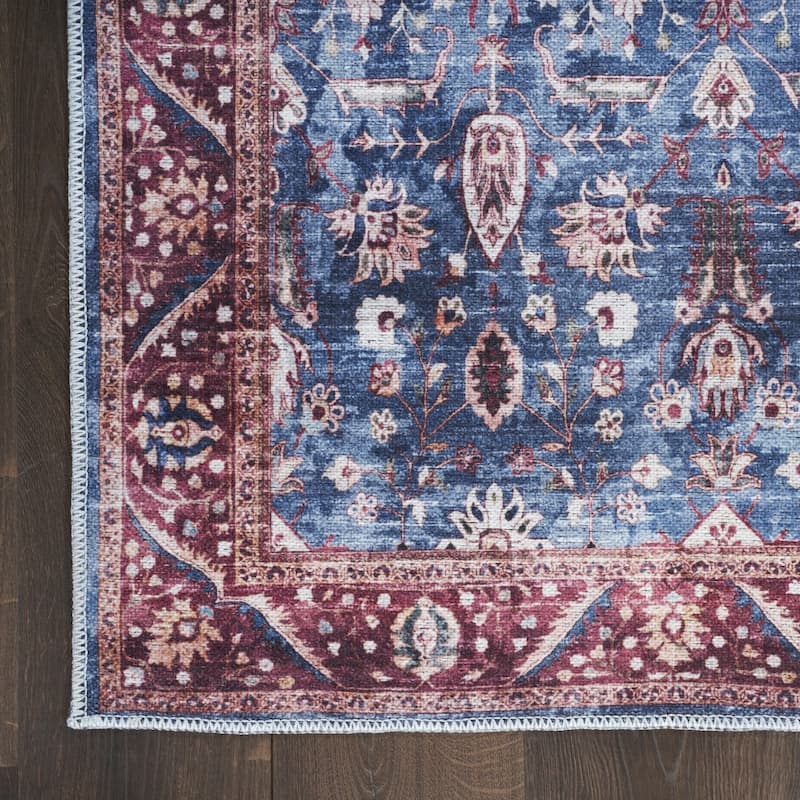 Power Loomed Distressed Non Skid Area Rug - 6' Runner