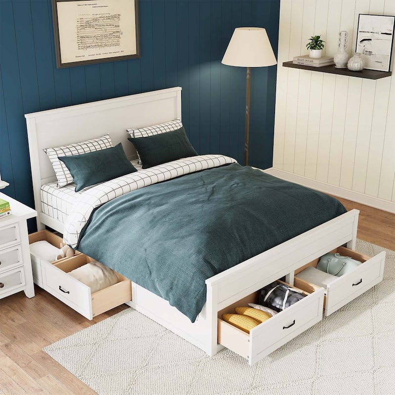 Sophisticated Queen Size Wood Storage Bed for Ultimate Comfort and Organization