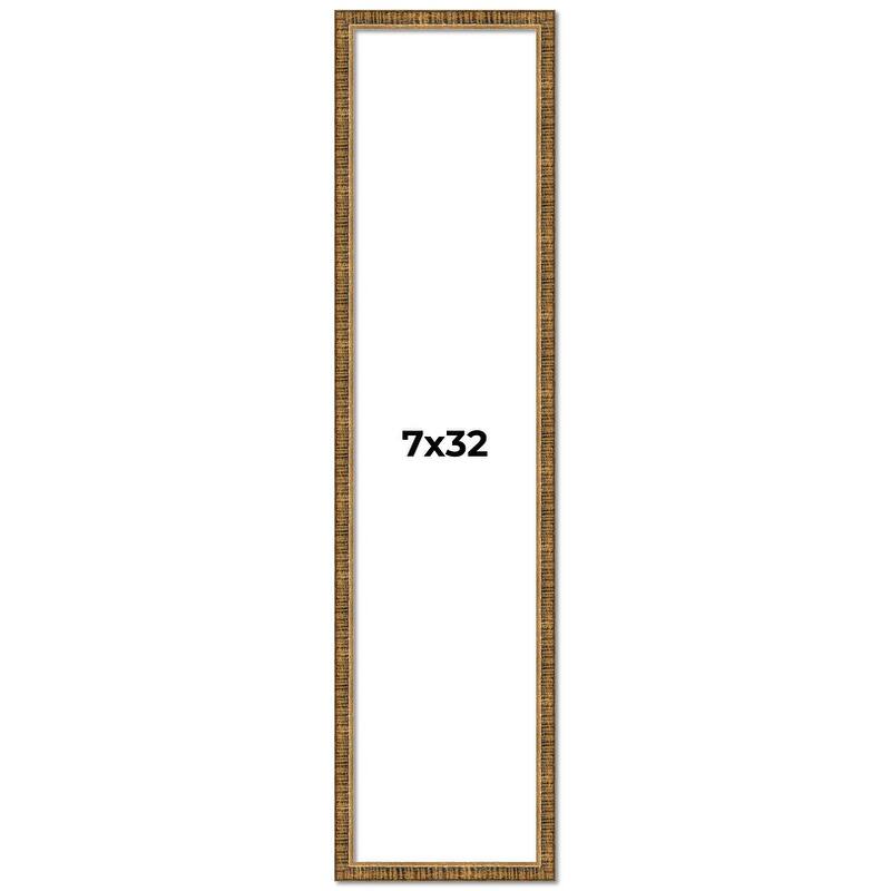 7x32 Frame Gold Solid Wood Picture Frame - Complete Modern Photo Frame