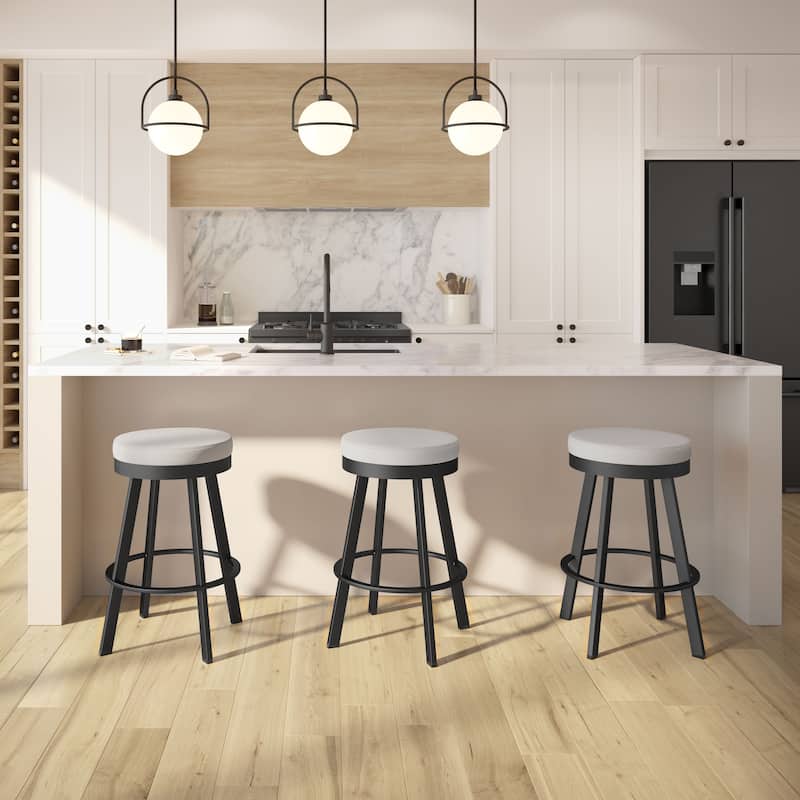 Amisco Swice Swivel Counter Stool with Metal Legs