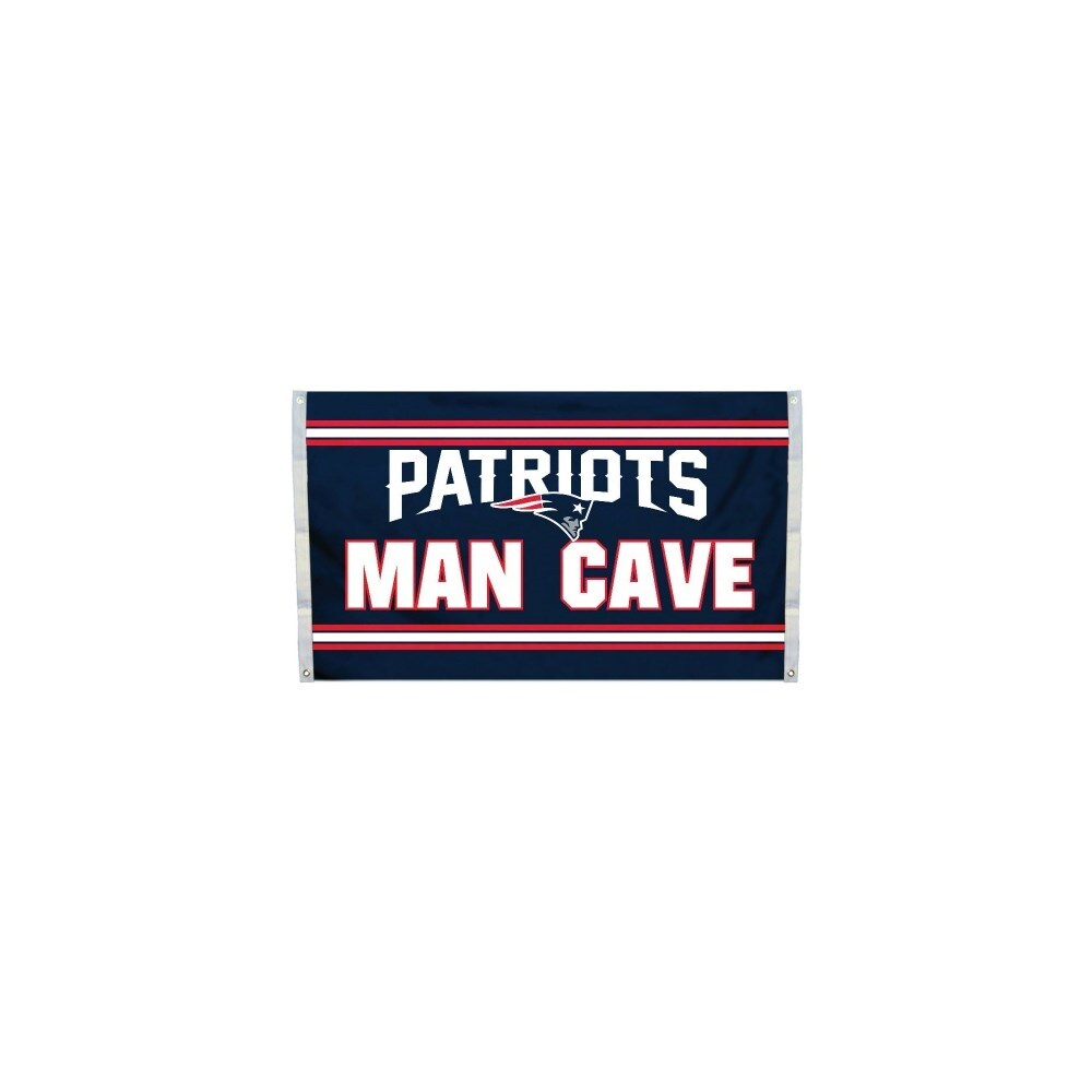 Shop Fremont Die Inc New England Patriots Man Cave Flag With 4 Grommets Flag Overstock 15153296