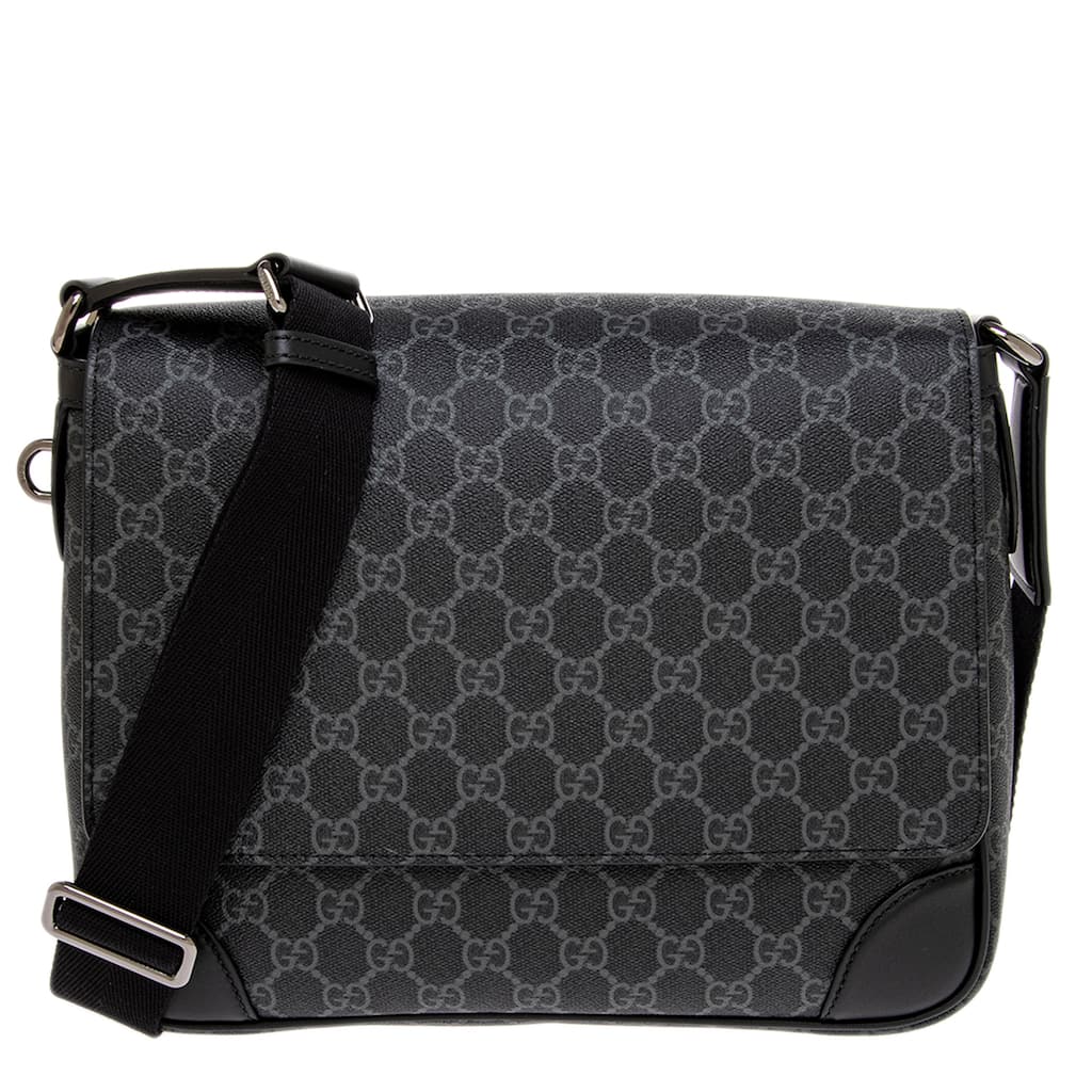 Gucci Men's GG Emblem Medium Crossbody Bag
