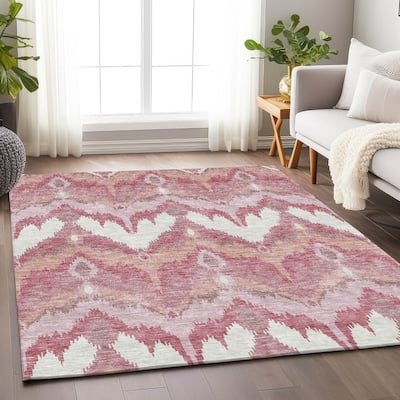Premium Washable Super Soft Modern Ikat Mayfield Rug