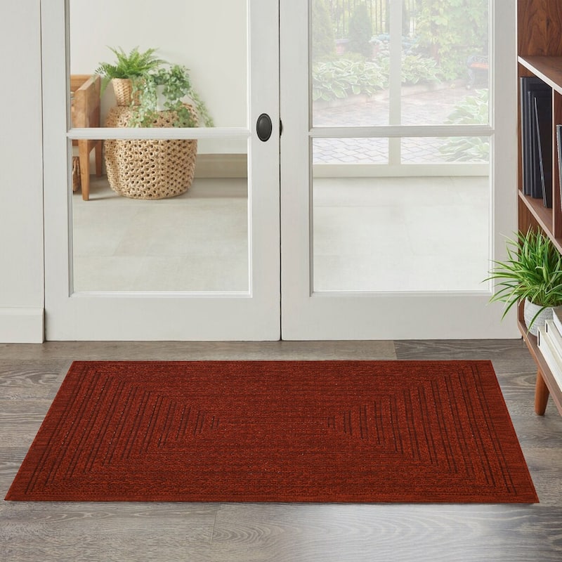 Machine Washable, Weather and UV Resistant Viola Design 4 color Option-Natural & Black & Red & Ivory