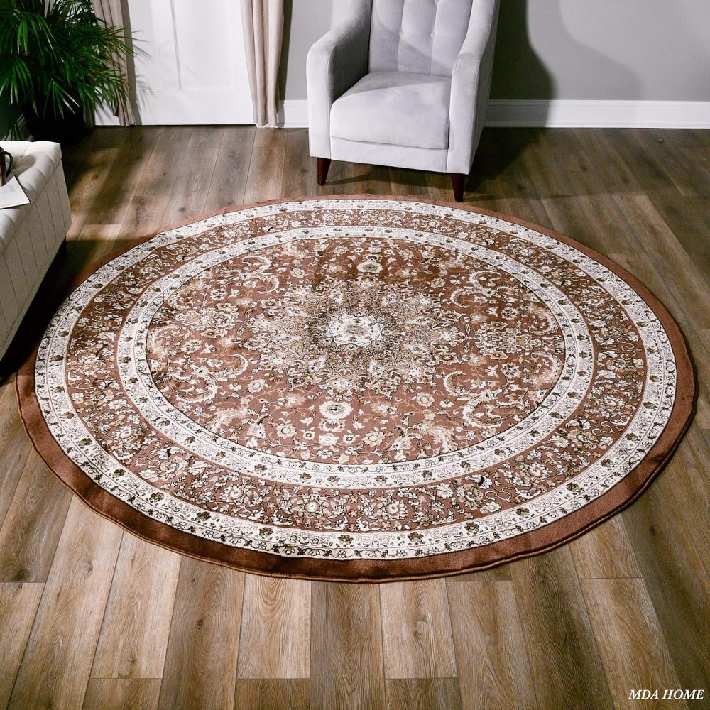 Hollywood Collection Floral Area Rug