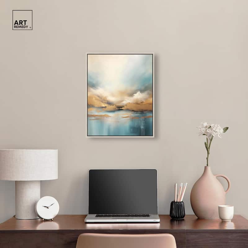 Cloudscape in Gold I Canvas by Art Remedy