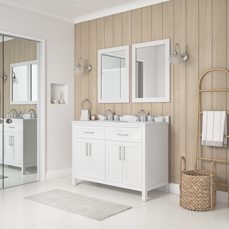OVE Decors Tahoe 48 in. Double Sink Bathroom Vanity in Brushed Almond Latte