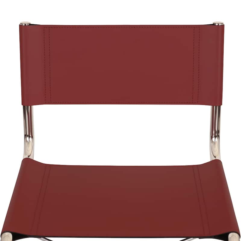 Breuer Chair Company Mart Stam Cantilever Side Chair w/ Chrome Frame (Various Bonded Leather Colors)